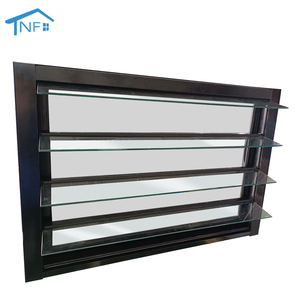 Hợp kim nhôm mù louver cho biệt thự Tempered Glass louver cửa sổ Sun-proof cửa sổ màn trập - Product Image 6