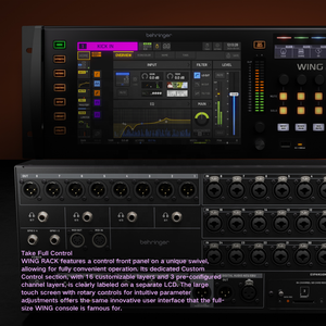 Mezclador Digital Behringer WING Rack <span class=keywords><strong>de</strong></span> 48 Canales y 28 Buses, Estéreo Completo, con 24 Preamplificadores Midas PRO - Product Image 5