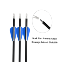 Flèches hybrides en fibre de carbone 31,5 pouces 4,2 mm pour tir à l'arc recurve sur cible
