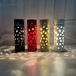 Современная черная цилиндрическая светодиодная лампа с регулируемой яркостью и возможностью перезарядки |   Декоративный светильник-подсветка для офиса и дома |   Теплый рассеянный свет - Product Image 6