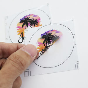 Autocollants muraux en pvc transparent, feuille d'or clair, découpés à la matrice, fournisseur d'autocollants de moto - Product Image 2