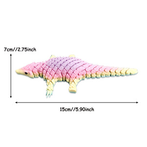 Produit phare : Figurine d'animal pangolin imprimée en 3D avec articulations mobiles, jouet décoratif pour bureau - Product Image 4