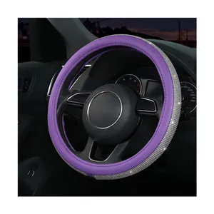 Pink Crystal Car Steering Wheel Covers for Girls Ladies Car Accessories  Bling Bling Rhinestone Ashtray Car