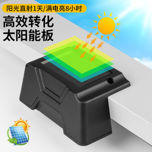 Solar Powered Stair Light Led Outdoor Wall Lamp ZY002 Square Shape 8000 Hours Lifespan 2 Year Warranty - Product Image 1