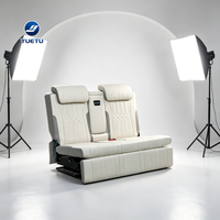 Banquette arrière modifiée pour fourgonnette, siège capitaine blanc de luxe, canapé-lit convertible pour Ford Transit Custom
