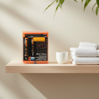 Kit d'outils de réparation informatique JAKEMY JM-6113 à commande manuelle en acier au chrome-vanadium certifié CE, avec mallette pour l'électronique domestique
