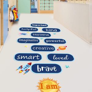 Adesivi motivazionali da pavimento adesivi da gioco per bambini scuola materna adesivi per bambini - Product Image 5