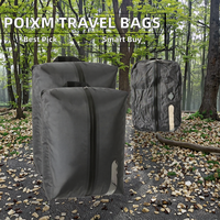 POIXM Cubes de rangement sous vide réutilisables en polyester et ensemble de pompe de voyage étanche IP67 (2 pièces) pour valises et sacs à dos