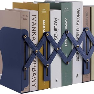 Adjustable Bookends <b>Extendable</b> Book Rack Plastic For <b>Desk</b> Bookshelf Storage Organizing Heavy Books Support Stand - Product Image 1