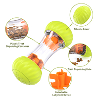 Pet Dog Rechargeable LED Light up Rolling Toy Chiot Enrichissement Snack Distributeur Puzzle Slow Feeder Traiter Distribution de nourriture pour chien