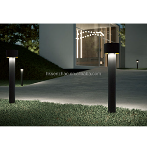 SENZHAO Modern Hotel Interior Project Round Dome LED <b>Sconce</b> Multi Color Black Metal Back <b>light</b> Bollard Lamp - Product Image 2