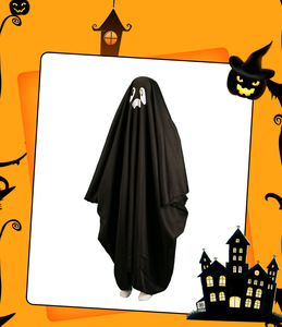 Disfraz de Halloween 2024 para Niños y Adolescentes, Capa de Fantasma Suave con Diseño de Vampiro, Precio de Fábrica - Product Image 2