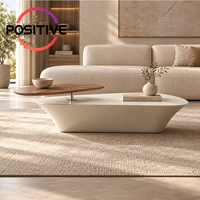 Ensemble de tables basses rotatives en forme de bateau, design moderne minimaliste et créatif, mobilier de salon, vente en gros directe d'usine OEM ODM