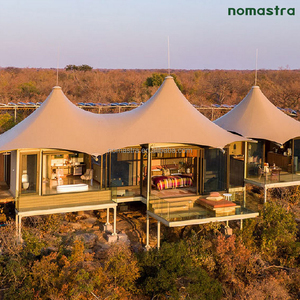 Сезонная глэмпинг-палатка, сборная гостиничная палатка для североамериканских приключенческих домиков, глэмпинг со стальным каркасом для курортов прерий - Product Image 5