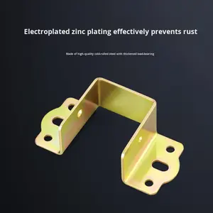 مفصلة أثاث فولاذية على شكل حرف U قابلة للتعديل مع إغلاق ناعم لربط زوايا غرفة المعيشة والسرير بتصميم عصري - Product Image 4