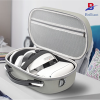 Étui de transport rigide en EVA pour casque VR, antichoc et étanche pour lunettes et accessoires de contrôle VR Meta Quest 3 Pico 4, idéal pour les voyages