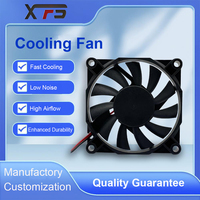 Ventilateur de refroidissement électrique 70 mm CC 12 V sans balais axial OEM pour imprimante 3D, armoire de serveur, routeur, éclairage LED, projecteur, ventilation