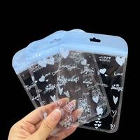 Pochette à bonbons réutilisable, emballage à fermeture éclair, mini sac transparent rond à fermeture éclair