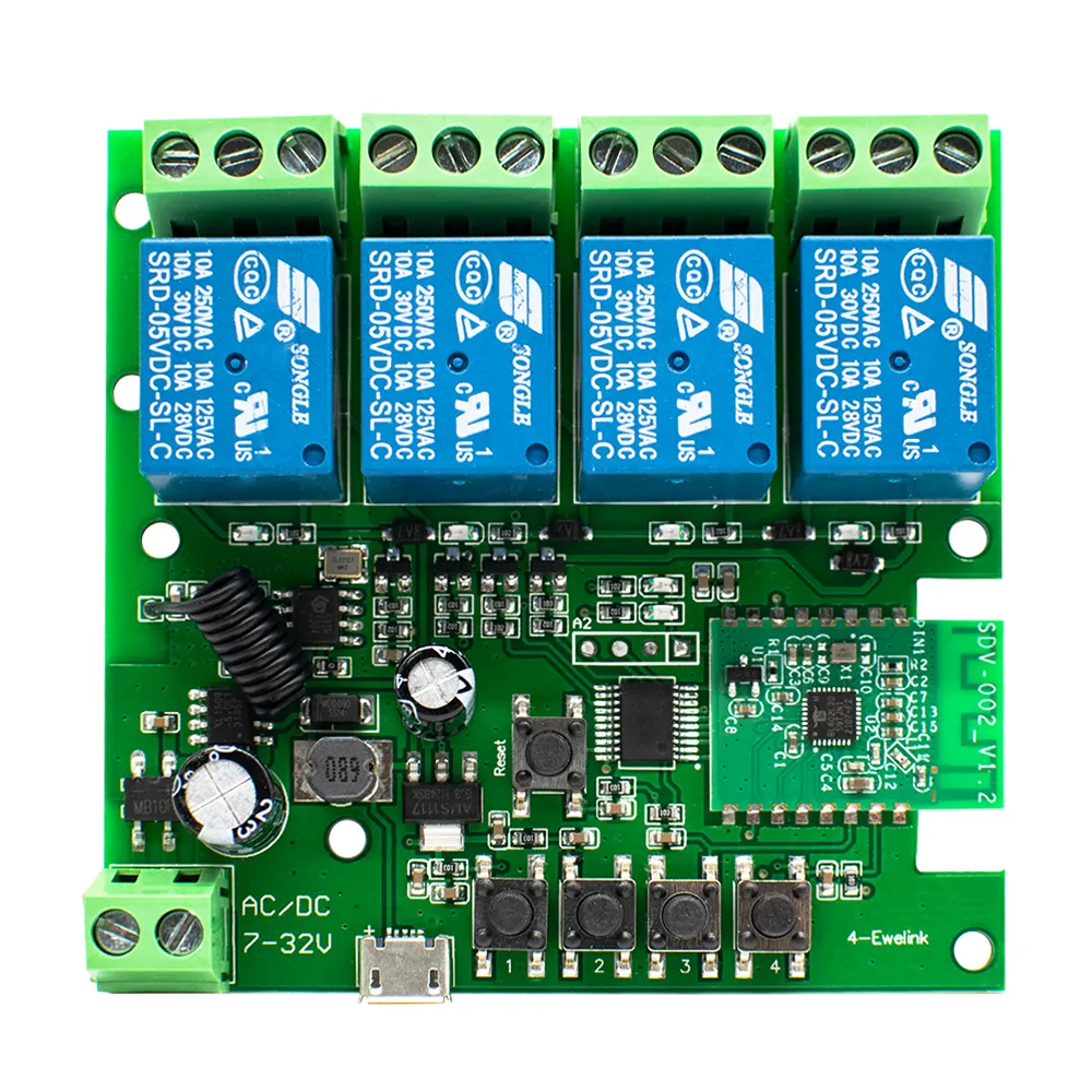 G0202 /G0201 4ch eWeLink جهاز التحكم الذكي عن بعد لاسلكي مفتاح وحدة يونيفرسال USB 5V RF واي فاي مفتاح التحكم عن بعد ل Alexa