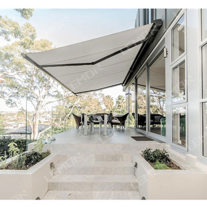 Cubierta de terraza motorizada de casete completo para exteriores con brazo plegable retráctil Toldo de pérgola de pavo Toldo de lluvia retráctil - Product Image 3