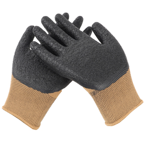 Venta caliente de la fábrica de algodón recubierto de calibre 10 construcción guantes de trabajo - Product Image 4