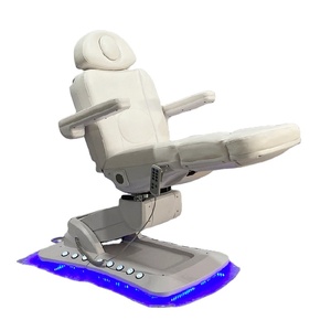 Cama de Spa Eléctrica Plegable y Ajustable Moderna en Oferta, con Cuero PU, para Salón, Hotel, Gimnasio, Sala de Estar y Dormitorio, con Iluminación LED - Product Image 1