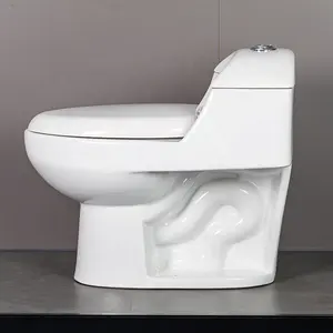 Modern Inodoro Siphonic S Trap Water Closet Bathroom Commode WC Cheap 1 Piece Toilet Bowl