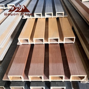 Panel de Pared Exterior Resistente Wayon, Revestimiento de Madera Plástica Compuesta (WPC) Impermeable, para Decoración de Fachadas de Jardín - Product Image 1