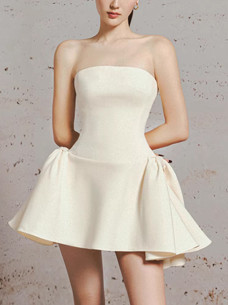 In Stock Strapless White Dress 1k+ | Alibaba.com