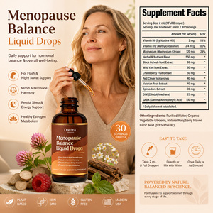 Suministro al por mayor OEM Gotas líquidas para alivio de la menopausia para mujeres, mejoran la inmunidad, extracto herbal natural, apoyo para los cambios de humor, calma para dormir, 60 unidades - Product Image 2