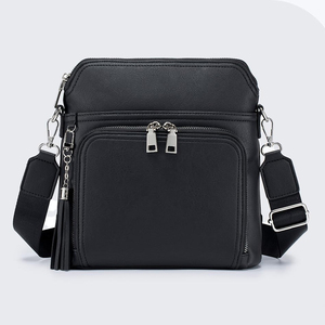 Nuevo diseño de moda PU Lady Single Zip Crossbody Bandolera de hombro para mujer Venta Diseñador único tradicional - Product Image 1