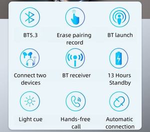 BR08 Ricevitore e trasmettitore audio <span class=keywords><strong>Bluetooth</strong></span> wireless 2 in 1 per aereo, supporta 2 dispositivi - Product Image 5