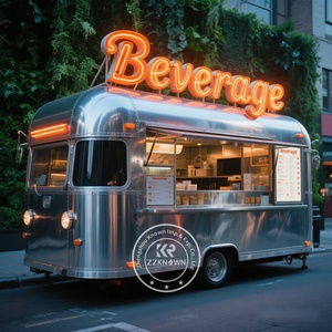Remorque Mobile Café, Remorque Alimentaire et Boissons avec Cuisine Complète, Food Truck <span class=keywords><strong>de</strong></span> Rue, Chariot Café Personnalisé pour Usage Commercial - Product Image 2