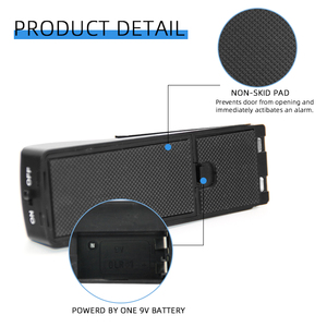 Fermaporta allarme suono sicuro ladro deterrente antifurto copertura in acciaio inossidabile Base in gomma autodifesa difesa migliore qualità - Product Image 4