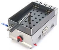 Machine à poulet professionnelle à gaz en acier inoxydable robuste à presse unique pour cuisines commerciales et restaurants