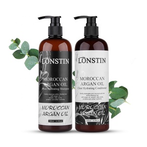 Champú y Acondicionador de pelo liso orgánico, aceite de argán marroquí con etiqueta privada - Product Image 4