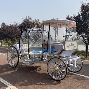 Hot--sell <b>White</b> Electric Wedding Pumpkin Carriage Wholesale Price Wedding Carriage Pumpkin Horse Carriage for Sale - Product Image 1