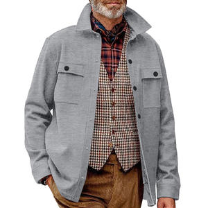 Chaqueta Bomber Casual para Hombre, Primavera-Otoño 2025, Transpirable, para Exteriores, de Poliéster/Algodón, con Cierre de Cremallera, Deportiva, de Color Sólido - Product Image 2