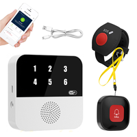 Système d'appel d'urgence intelligent Tuya WiFi, téléavertisseur sans fil pour soignants, alarme pour personnes âgées, bouton d'appel avec cordon, alerte via application mobile