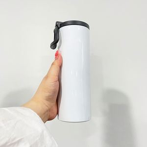 <b>Bulk</b> 20Oz Handle Screw on Top Leak Proof Sublimation Tumbler With Sports Lid - Product Image 3