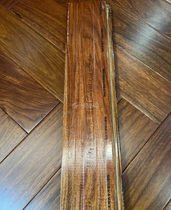 Suelo de Madera de Roble Blanco Impermeable para Ingeniería, Acabado Liso Oscuro de Alto Brillo, Madera Rústica de Ingeniería con Sistema de Clic, Flotante para Exteriores - Product Image 3