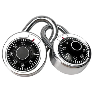 <span class=keywords><strong>Candado</strong></span> de Seguridad de 50 mm, Aleación de Zinc, Combinación Preestablecida de 3 Dígitos, <span class=keywords><strong>Candado</strong></span> de Disco Redondo, Sin Llaves - Product Image 3