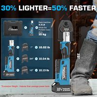 Outil hydraulique électrique rechargeable portable Swansoft-Pince à sertir les tuyaux en acier inoxydable pour le sertissage des anneaux de gaz et d'eau