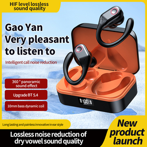 Écouteurs YW02 <span class=keywords><strong>HiFi</strong></span> Stéréo Sans Fil avec Réduction de Bruit, Crochets d'Oreille, Intra-auriculaires, pour Gaming avec Affichage LED - Product Image 4