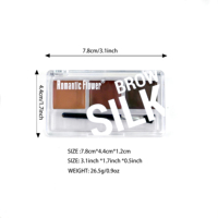 3 teintes de maquillage pour sourcils en marque privée, crème pour sourcils longue durée, naturelle, en stock