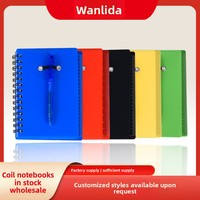 Carnet de notes simple à spirale personnalisé pour étudiants, notes adhésives, design portable, pages à feuilles mobiles, logo/graphisme personnalisable, papier Dorland
