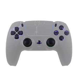 <strong>Customized</strong> LED <strong>Controller</strong> Laser <strong>Buttons</strong> Kit for PS5 Transparent Pattern <strong>Button</strong> for PS5 Joystick Replacement Game Accessories - Product Image 6