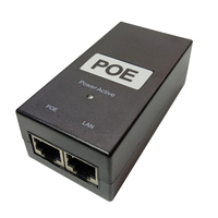 Injecteur PoE EBY Commutable 48V 24V 15V 12V 0.5A 1A Adaptateur Ethernet de Bureau pour Caméra IP CCTV Téléphone AP 100Mbps
