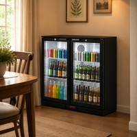 Réfrigérateur commercial 200L pour boissons, exportateur chinois, vente en gros, refroidisseur de bouteilles, présentoir réfrigéré