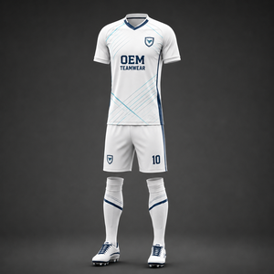 Uniformes de Fútbol Deportivos con Diseño OEM Personalizado, Venta al por Mayor, Sublimación en Blanco, Conjuntos de Camisetas de Entrenamiento de Fútbol - Product Image 2